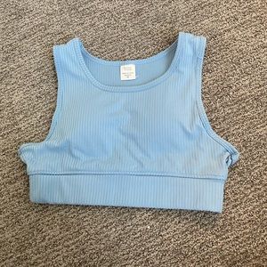 Blue bra/crop top